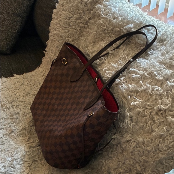 Brown Checkered Tote Bag - Picture 2 of 10